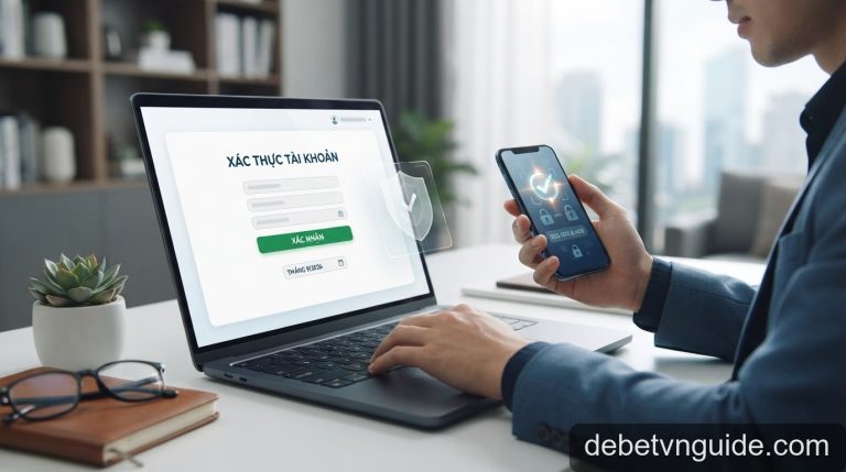 Hướng dẫn xác thực tài khoản DEBET theo quy định an ninh mạng mới tháng 9/2026